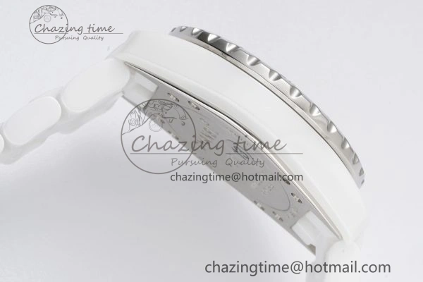 Bright J13 33mm XF 1:1 Best Edition White Korea Ceramic White No Date Diamonds Dial on Bracelet Swiss Quartz 6461