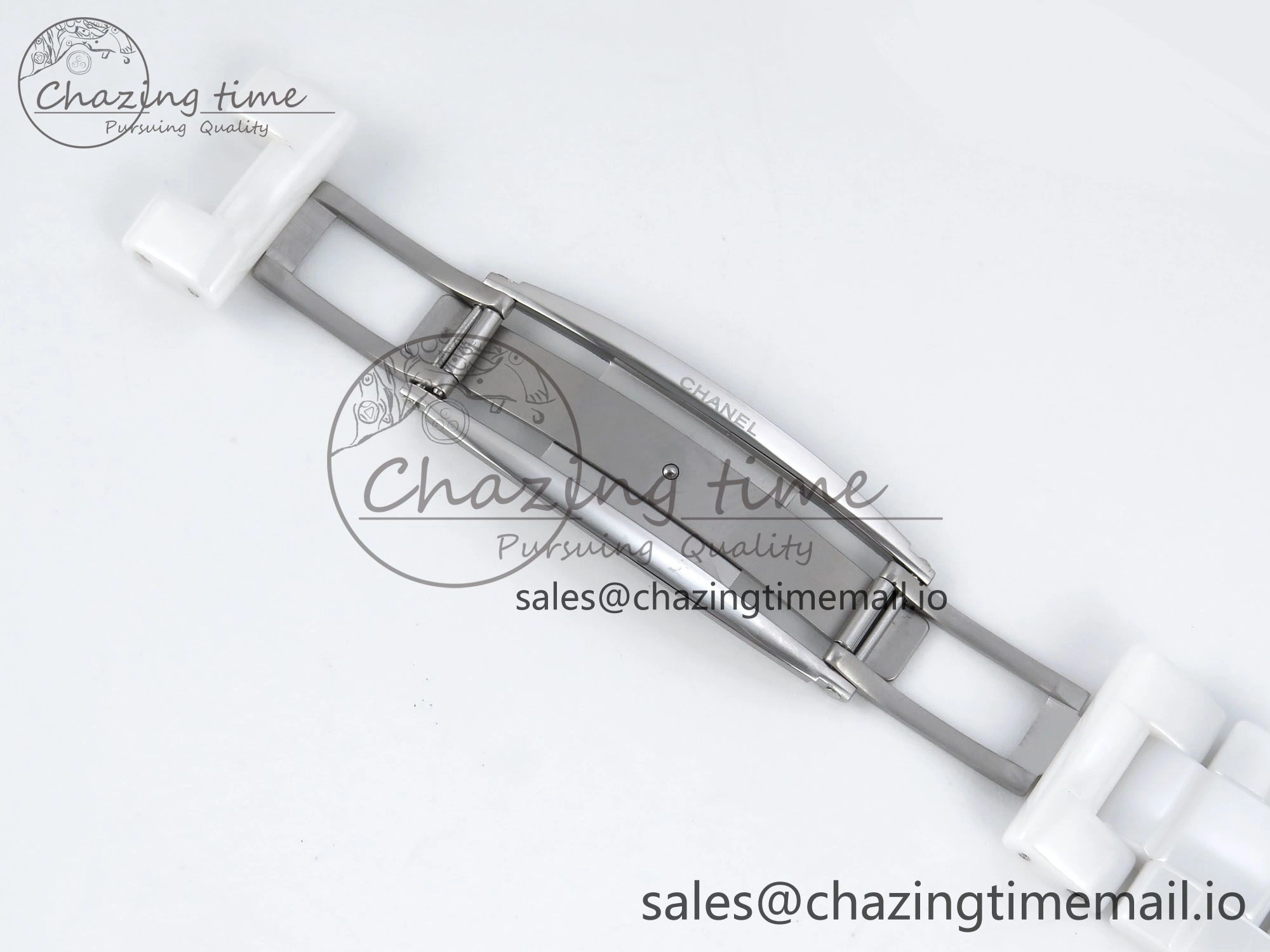 J13 33mm YG White Ceramic HTF 1:1 Best Edition White YG Dial on Bracelet A12. Elegant 6436