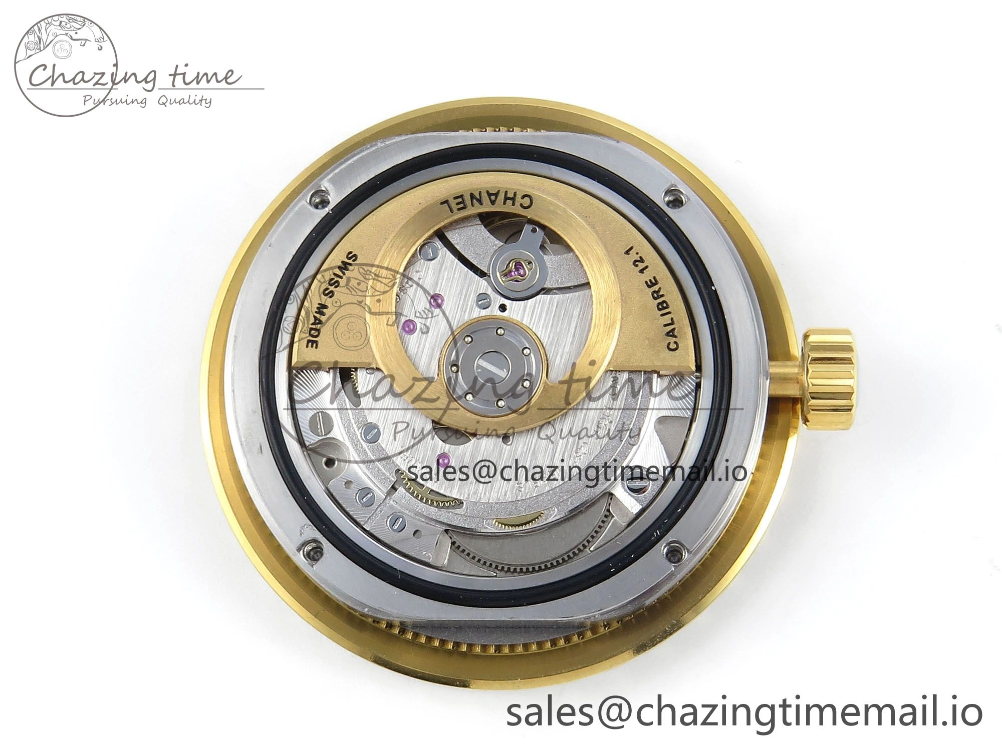 J13 33mm YG White Ceramic HTF 1:1 Best Edition White YG Dial on Bracelet A12. Elegant 6436