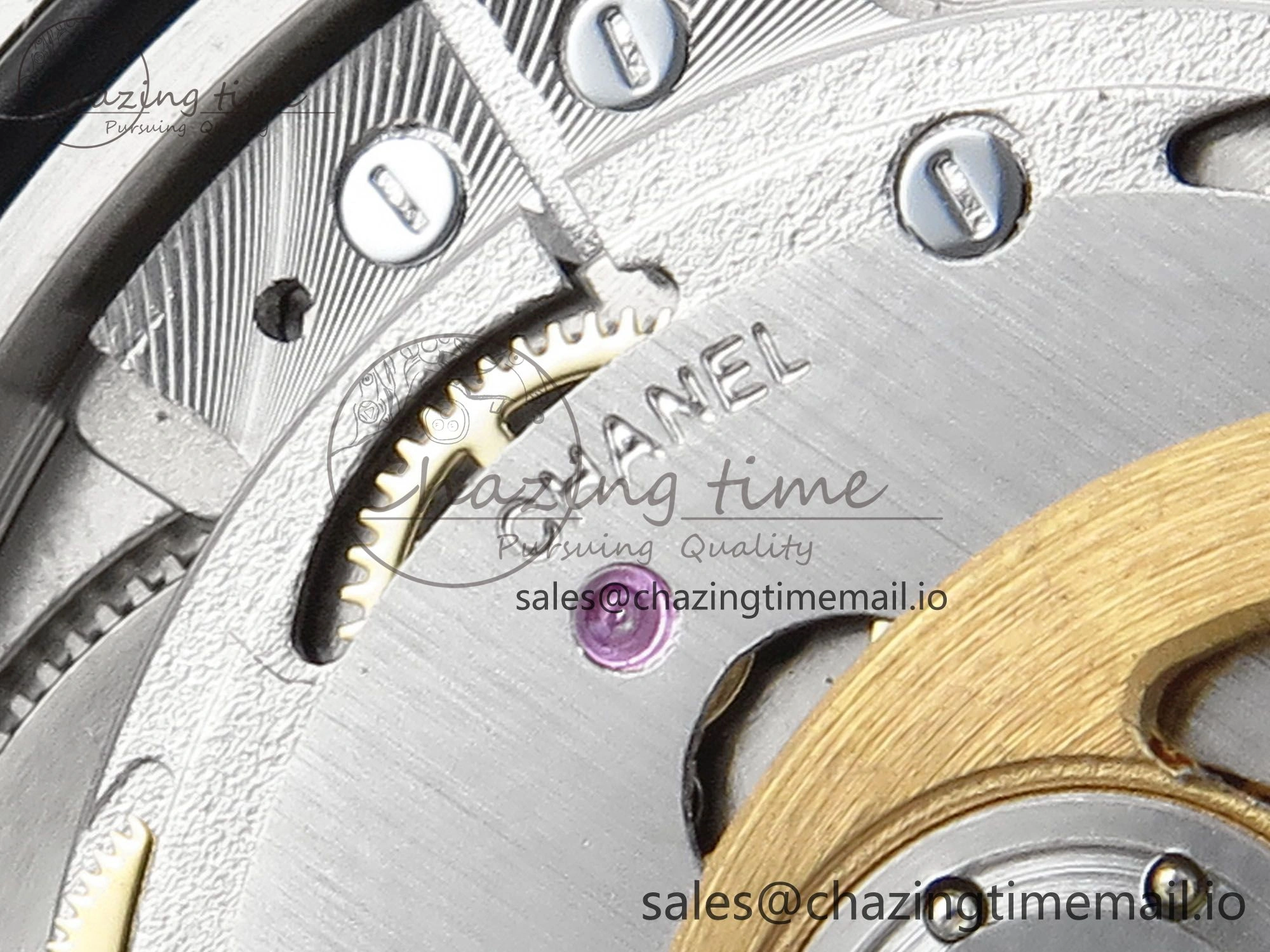 J13 33mm YG White Ceramic HTF 1:1 Best Edition White YG Dial on Bracelet A12. Elegant 6436