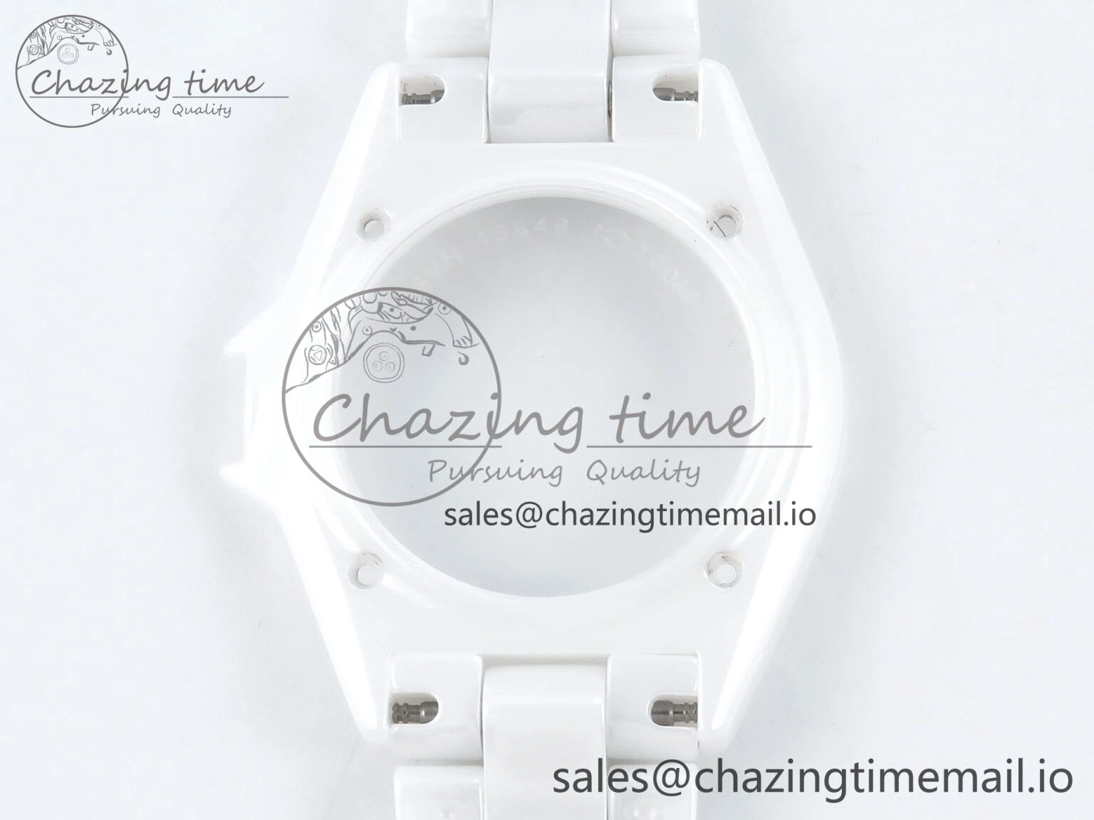J13 33mm YG White Ceramic HTF 1:1 Best Edition White YG Dial on Bracelet A12. Elegant 6436