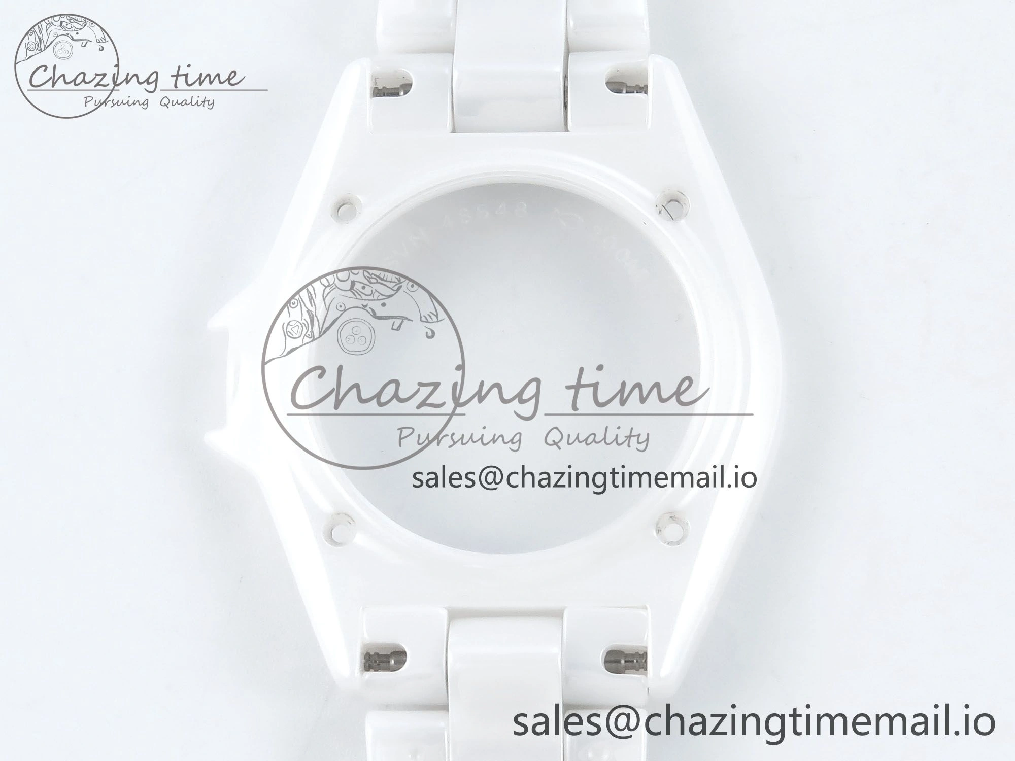 J13 33mm YG White Ceramic HTF 1:1 Best Edition White YG Dial on Bracelet A12. Elegant 6436