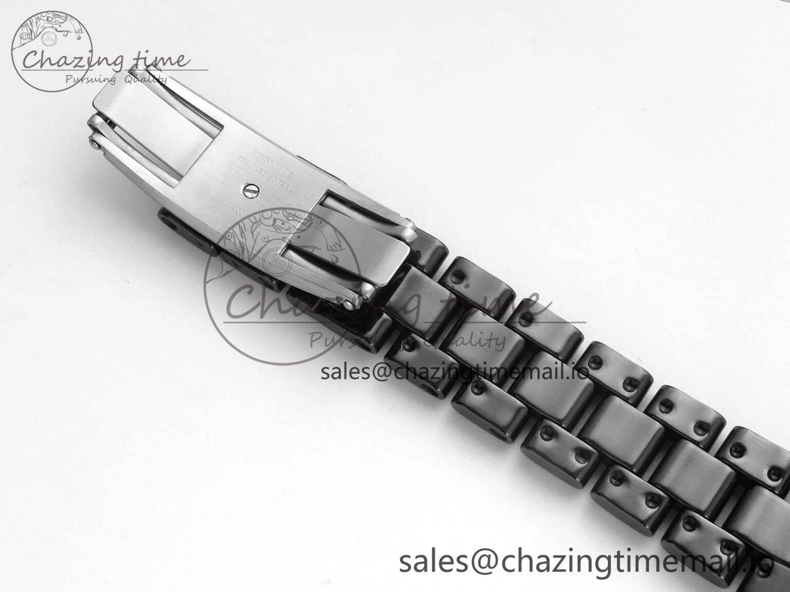 GoAnywhere J13 38mm Black Ceramic HTF 1:1 Best Edition Black Dial on Bracelet Swiss Quartz 6441