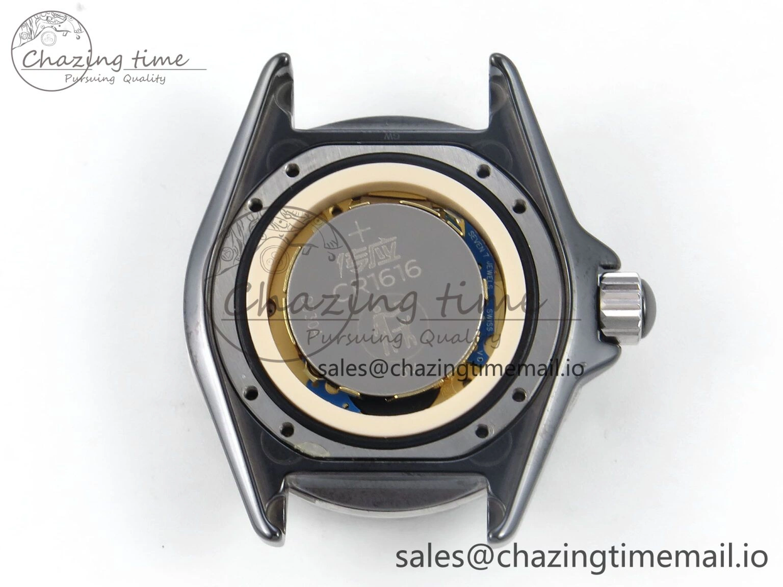 GoAnywhere J13 38mm Black Ceramic HTF 1:1 Best Edition Black Dial on Bracelet Swiss Quartz 6441