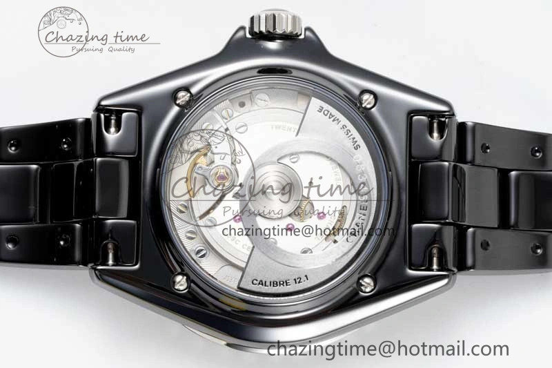J13 38mm H5697 HTF 1:1 Best Edition Black Korea Ceramic Numeral Markers Dial on Bracelet Calibre 12. HighQuality 6467