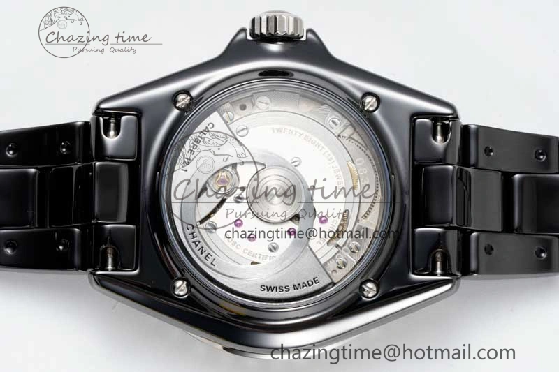J13 38mm H5697 HTF 1:1 Best Edition Black Korea Ceramic Numeral Markers Dial on Bracelet Calibre 12. HighQuality 6467