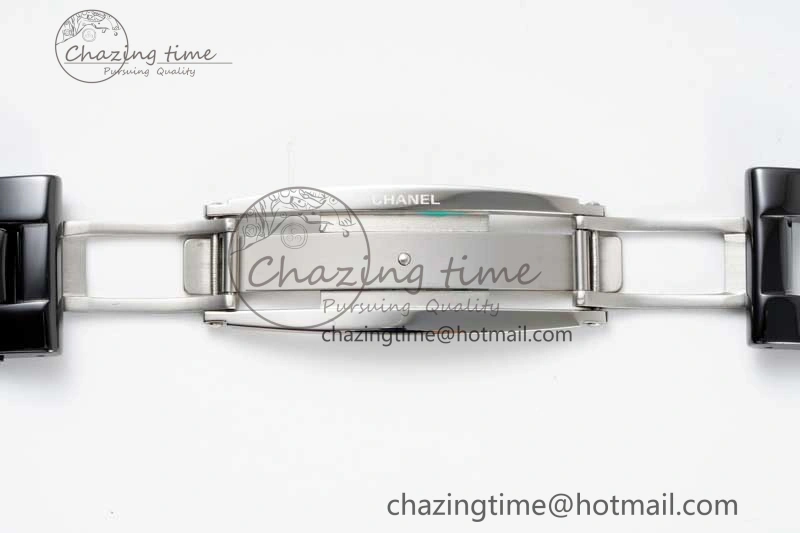 J13 38mm H5697 HTF 1:1 Best Edition Black Korea Ceramic Numeral Markers Dial on Bracelet Calibre 12. HighQuality 6467
