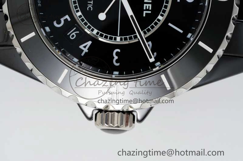J13 38mm H5697 HTF 1:1 Best Edition Black Korea Ceramic Numeral Markers Dial on Bracelet Calibre 12. HighQuality 6467