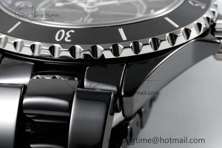 J13 38mm H5697 HTF 1:1 Best Edition Black Korea Ceramic Numeral Markers Dial on Bracelet Calibre 12. HighQuality 6467