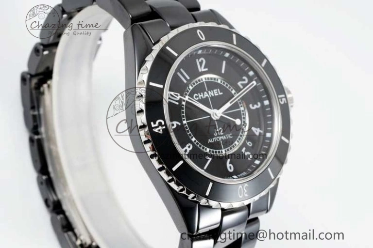 J13 38mm H5697 HTF 1:1 Best Edition Black Korea Ceramic Numeral Markers Dial on Bracelet Calibre 12. HighQuality 6467