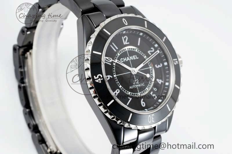 J13 38mm H5697 HTF 1:1 Best Edition Black Korea Ceramic Numeral Markers Dial on Bracelet Calibre 12. HighQuality 6467