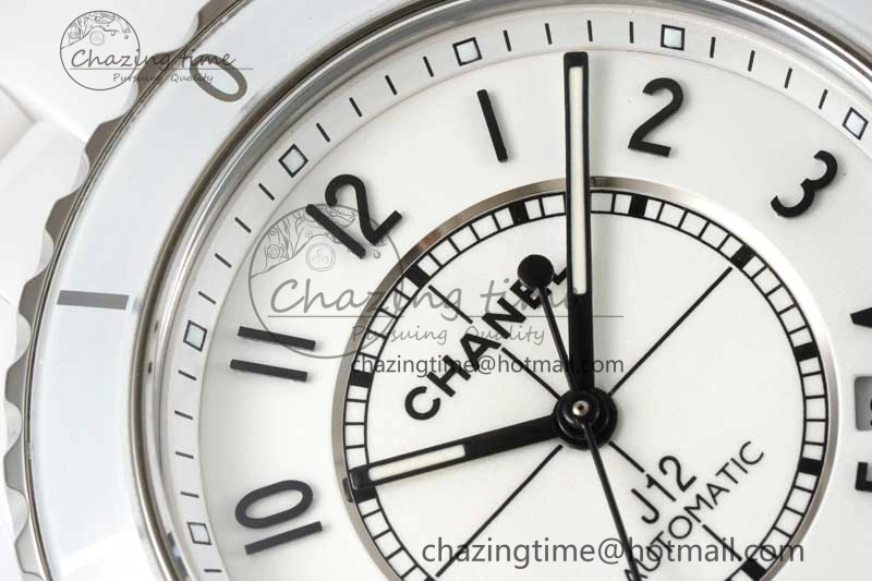 J13 38mm H5700 HTF 1:1 Best Edition White Ceramic Numeral Markers Dial on Bracelet Calibre 12. Soft 6466