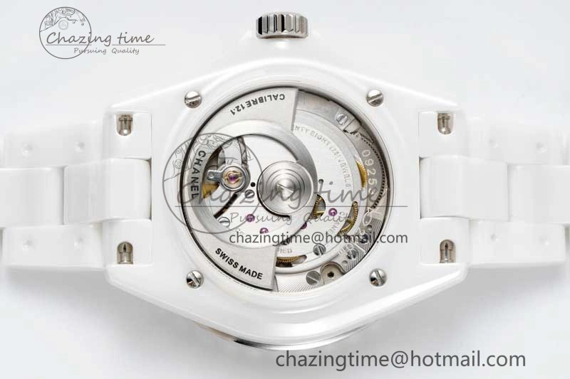 J13 38mm H5700 HTF 1:1 Best Edition White Ceramic Numeral Markers Dial on Bracelet Calibre 12. Soft 6466