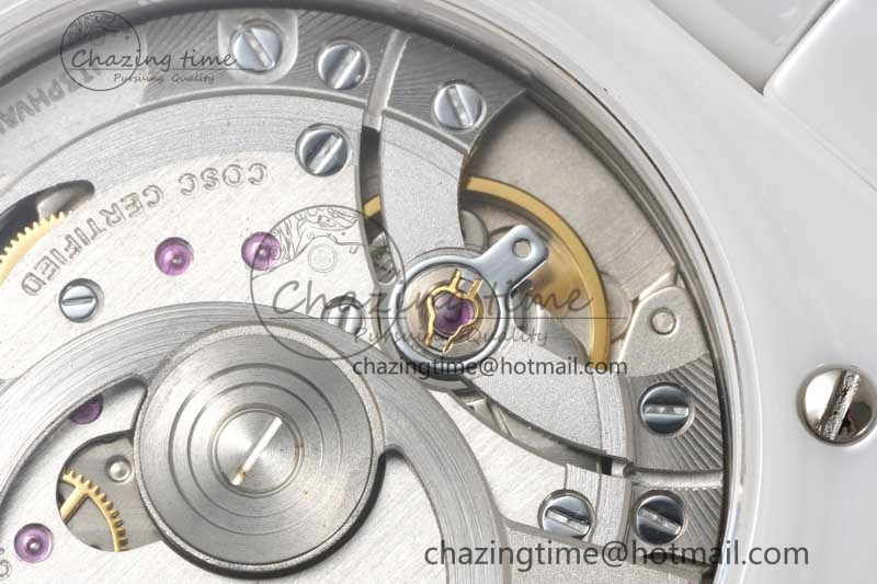 J13 38mm H5700 HTF 1:1 Best Edition White Ceramic Numeral Markers Dial on Bracelet Calibre 12. Soft 6466