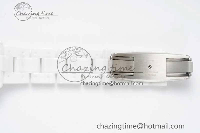 J13 38mm H5700 HTF 1:1 Best Edition White Ceramic Numeral Markers Dial on Bracelet Calibre 12. Soft 6466