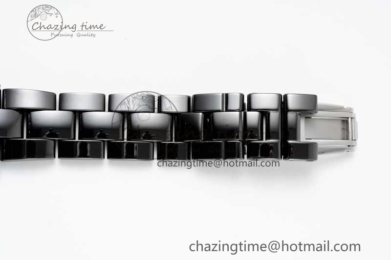 Colorful J13 38mm H5702 HTF 1:1 Best Edition Black Korea Ceramic Diamonds Markers Dial on Bracelet Calibre 12. 6468