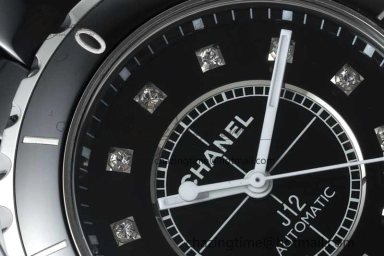 WellDesigned J13 38mm HTF 1:1 Best Edition Black Korea Ceramic Diamonds Markers Dial on Bracelet A 6473