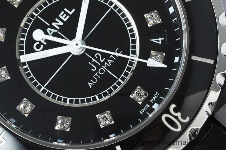 WellDesigned J13 38mm HTF 1:1 Best Edition Black Korea Ceramic Diamonds Markers Dial on Bracelet A 6473