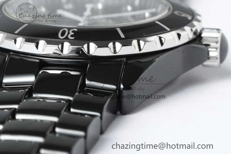 WellDesigned J13 38mm HTF 1:1 Best Edition Black Korea Ceramic Diamonds Markers Dial on Bracelet A 6473