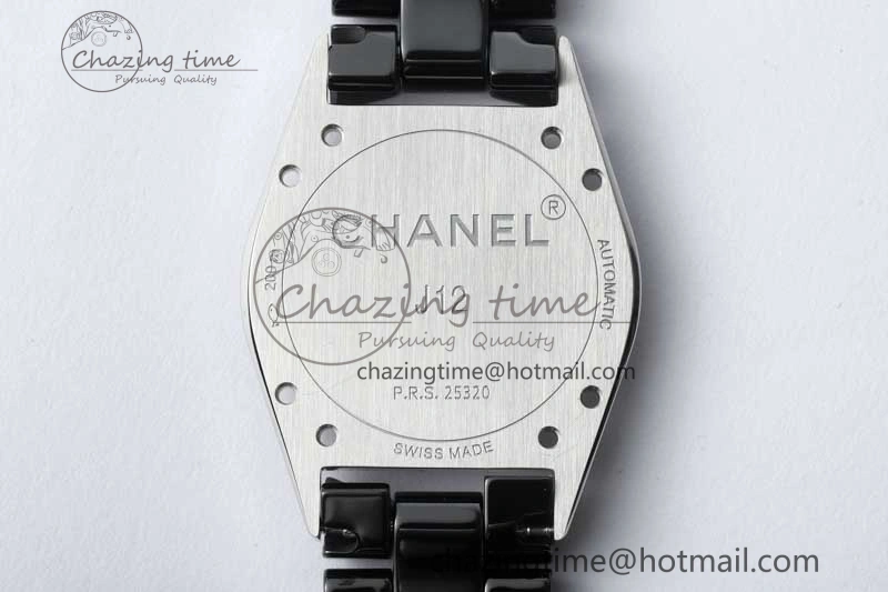 J13 38mm HTF 1:1 Best Edition Black Korea Ceramic Numeral Markers Dial on Bracelet A TravelReady 6475