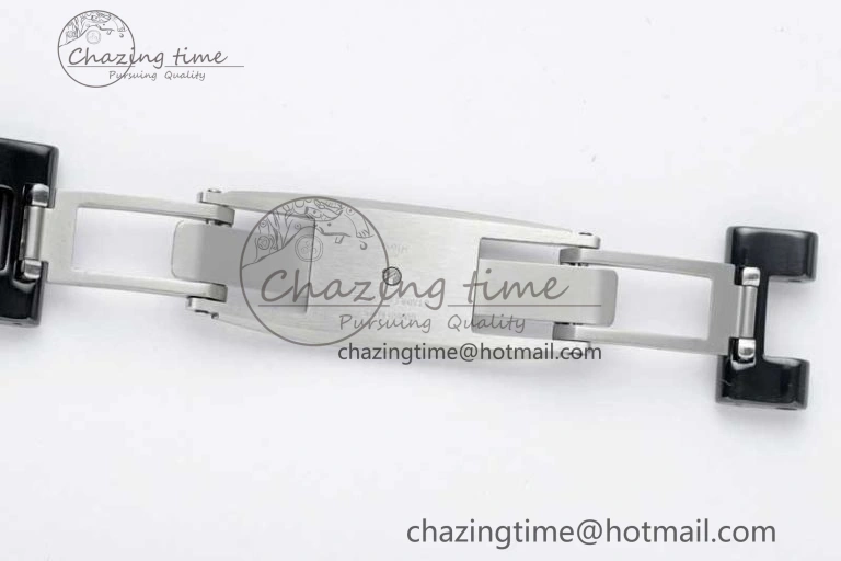 J13 38mm HTF 1:1 Best Edition Black Korea Ceramic Numeral Markers Dial on Bracelet A TravelReady 6475