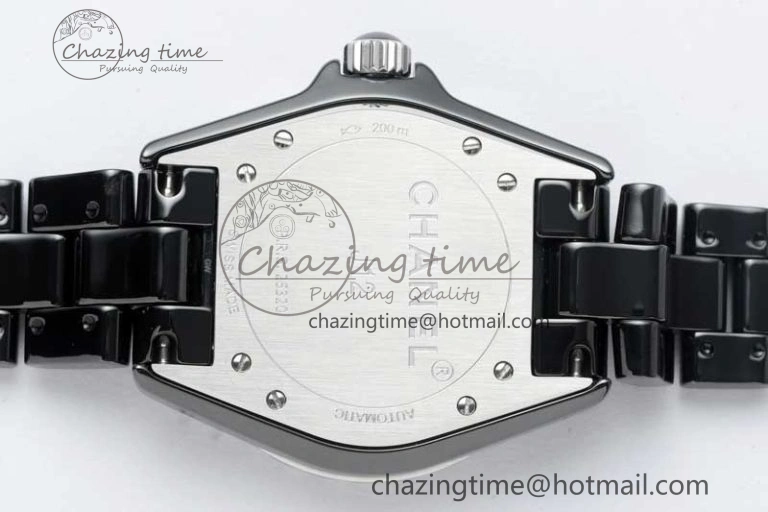 J13 38mm HTF 1:1 Best Edition Black Korea Ceramic Numeral Markers Dial on Bracelet A TravelReady 6475