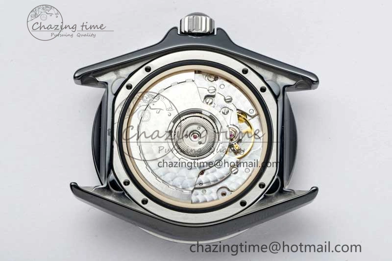 J13 38mm HTF 1:1 Best Edition Black Korea Ceramic Numeral Markers Dial on Bracelet A TravelReady 6475