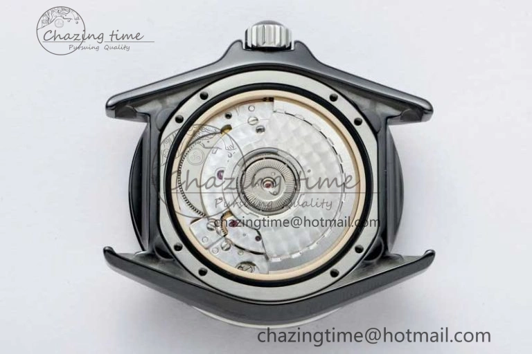 J13 38mm HTF 1:1 Best Edition Black Korea Ceramic Numeral Markers Dial on Bracelet A TravelReady 6475