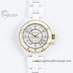 J13 38mm HTF 1:1 Best Edition Black Korea Ceramic Numeral Markers Dial on Bracelet A TravelReady 6475