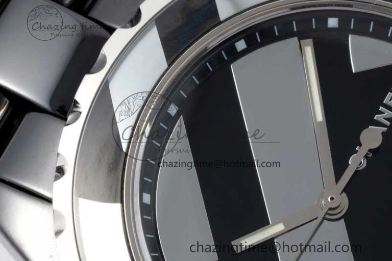 J13 38mm HTF 1:1 Best Edition Black Korea Ceramic Stripe Dial on Bracelet A FreshLook 6464
