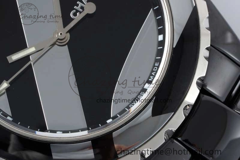 J13 38mm HTF 1:1 Best Edition Black Korea Ceramic Stripe Dial on Bracelet A FreshLook 6464