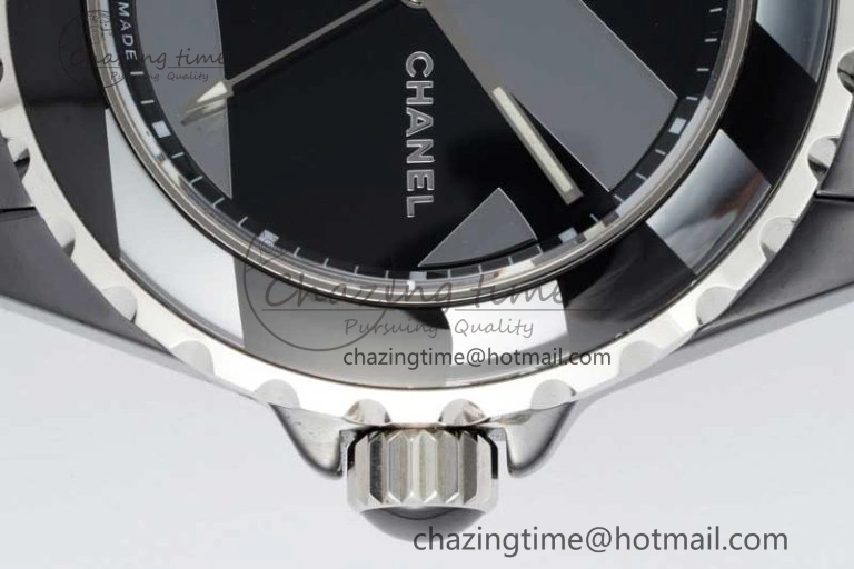 J13 38mm HTF 1:1 Best Edition Black Korea Ceramic Stripe Dial on Bracelet A FreshLook 6464