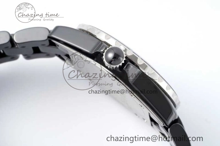 J13 38mm HTF 1:1 Best Edition Black Korea Ceramic Stripe Dial on Bracelet A FreshLook 6464