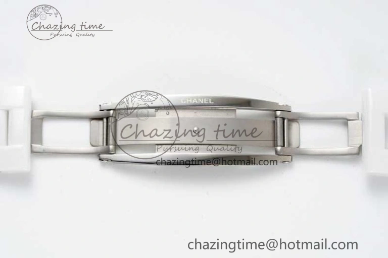 J13 38mm HTF 1:1 Best Edition White Ceramic Numeral Markers Dial on Bracelet Calibre 12. Upgraded 6465