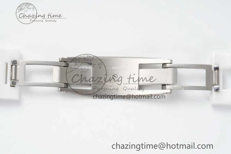 J13 38mm HTF 1:1 Best Edition White Ceramic Numeral Markers Dial on Bracelet Calibre 12. Upgraded 6465