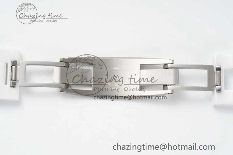 J13 38mm HTF 1:1 Best Edition White Ceramic Numeral Markers Dial on Bracelet Calibre 12. Upgraded 6465