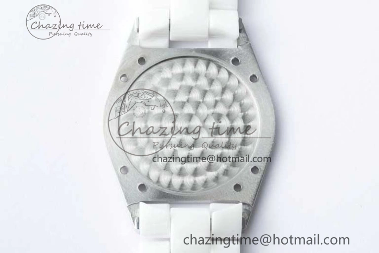 GoodFit J13 38mm HTF 1:1 Best Edition White Korea Ceramic Diamonds Markers Dial on Bracelet A 6470