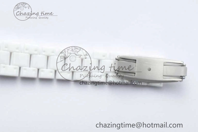 GoodFit J13 38mm HTF 1:1 Best Edition White Korea Ceramic Diamonds Markers Dial on Bracelet A 6470