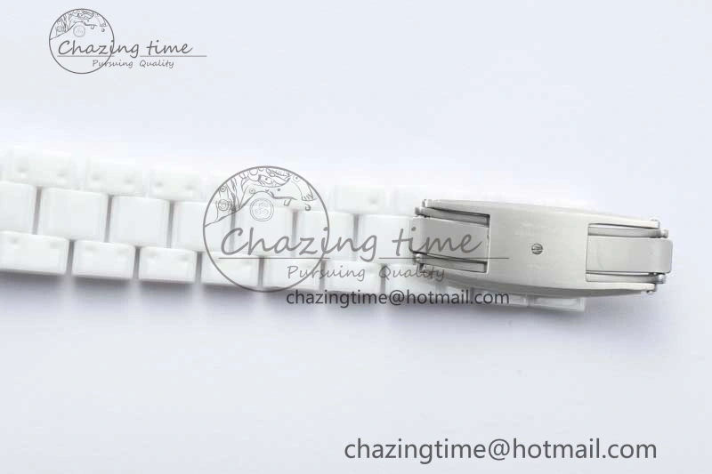 GoodFit J13 38mm HTF 1:1 Best Edition White Korea Ceramic Diamonds Markers Dial on Bracelet A 6470