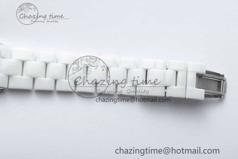 Sleek J13 38mm HTF 1:1 Best Edition White Korea Ceramic Numeral Markers Dial on Bracelet A 6469