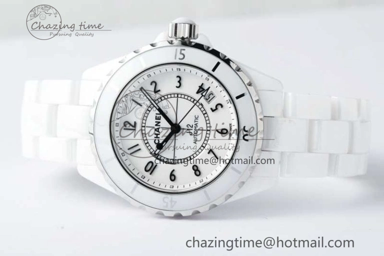 Sleek J13 38mm HTF 1:1 Best Edition White Korea Ceramic Numeral Markers Dial on Bracelet A 6469