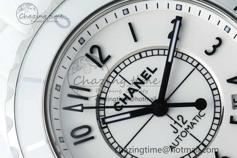 Sleek J13 38mm HTF 1:1 Best Edition White Korea Ceramic Numeral Markers Dial on Bracelet A 6469