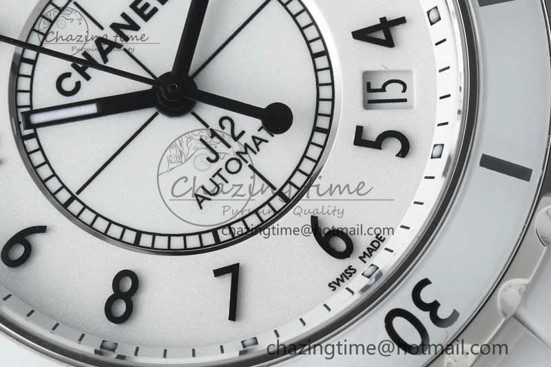Sleek J13 38mm HTF 1:1 Best Edition White Korea Ceramic Numeral Markers Dial on Bracelet A 6469