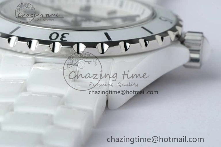 Sleek J13 38mm HTF 1:1 Best Edition White Korea Ceramic Numeral Markers Dial on Bracelet A 6469