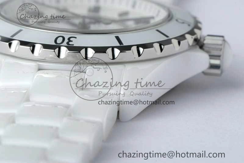 Sleek J13 38mm HTF 1:1 Best Edition White Korea Ceramic Numeral Markers Dial on Bracelet A 6469