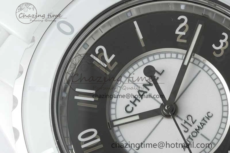 J13 38mm HTF 1:1 Best Edition White Korea Ceramic Silver Dial on Bracelet A Timeless 6471