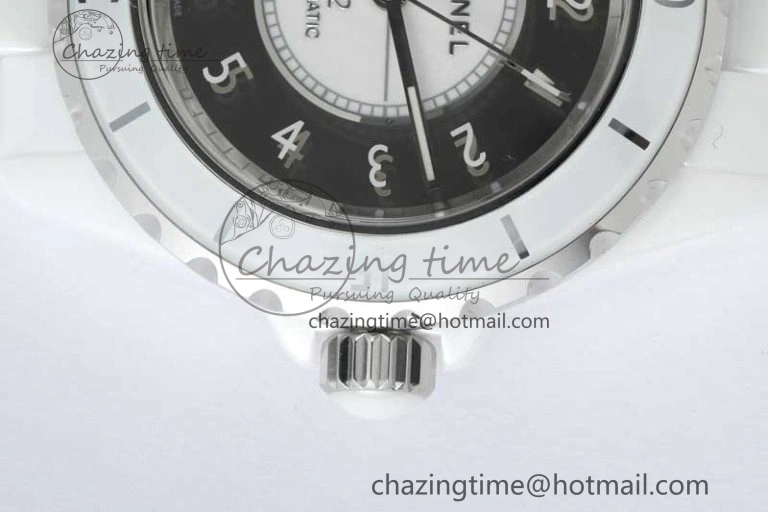 J13 38mm HTF 1:1 Best Edition White Korea Ceramic Silver Dial on Bracelet A Timeless 6471