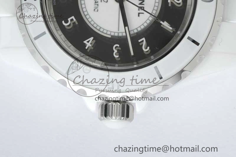 J13 38mm HTF 1:1 Best Edition White Korea Ceramic Silver Dial on Bracelet A Timeless 6471