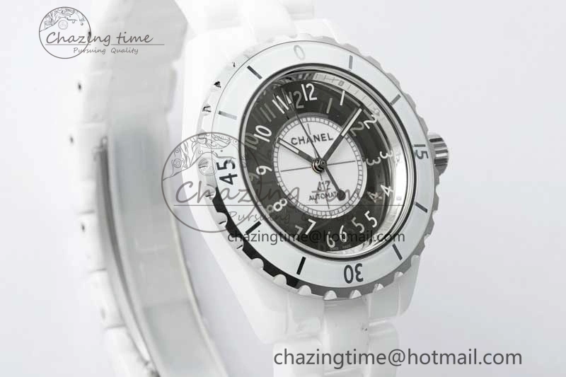 J13 38mm HTF 1:1 Best Edition White Korea Ceramic Silver Dial on Bracelet A Timeless 6471