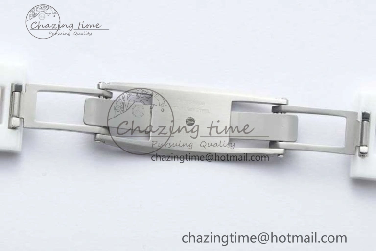J13 38mm HTF 1:1 Best Edition White Korea Ceramic Stripe Dial on Bracelet A Youthful 6463